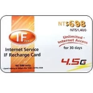 遠傳4G上網30天儲值卡698元